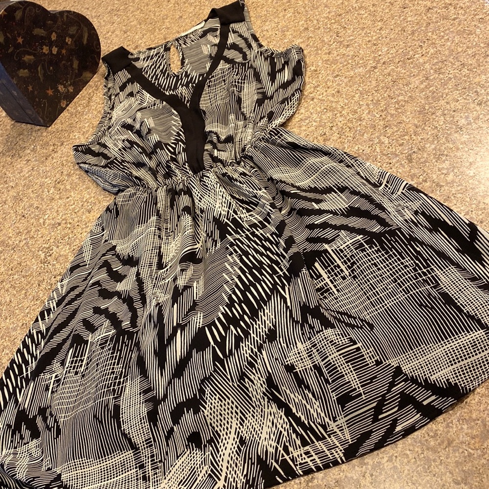 Lush XS Black and White or Off White Lightweight Dress